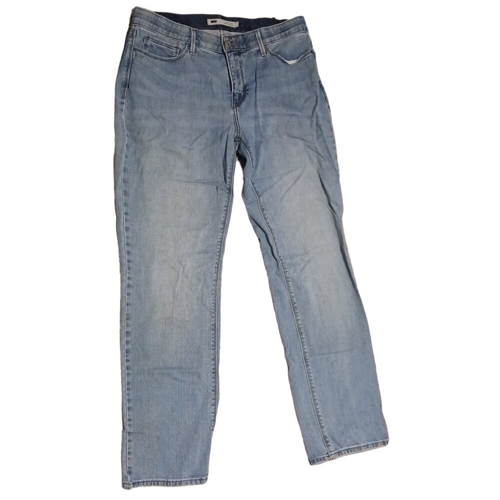 Womens Levi"s 525 Straight leg  mid-rise jeans size 12 light wash 31Wx31L